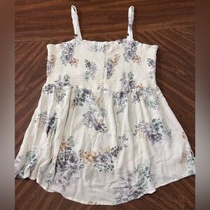 Women’s Maurices Floral Tank Stretchy And Flows Nice Size 0X